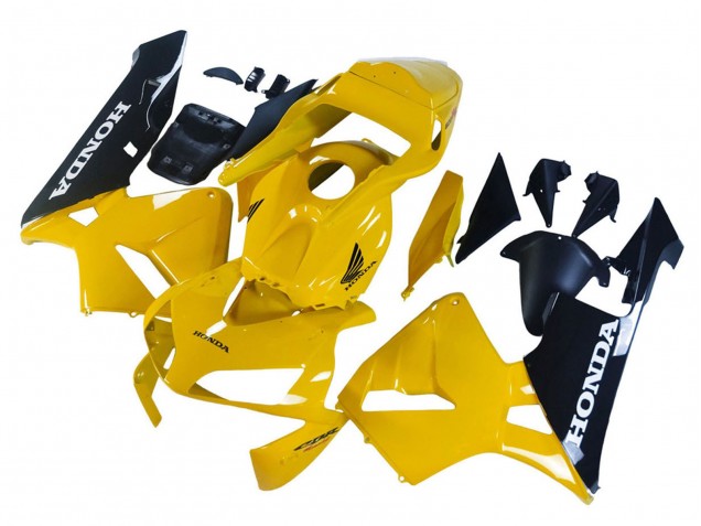 Purchase 2003-2004 Yellow Glossy Black Honda CBR600RR Motorcycle Fairings UK