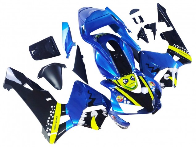 Purchase 2003-2004 Blue Neon Yellow Glossy Black Shark Honda CBR600RR Motorcycle Fairings UK