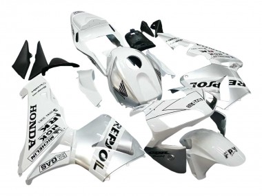 Purchase 2003-2004 White Silver Black Repsol Honda CBR600RR Motorcycle Fairings UK