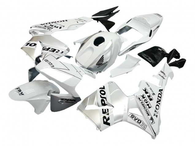 Purchase 2003-2004 White Silver Black Repsol Honda CBR600RR Motorcycle Fairings UK