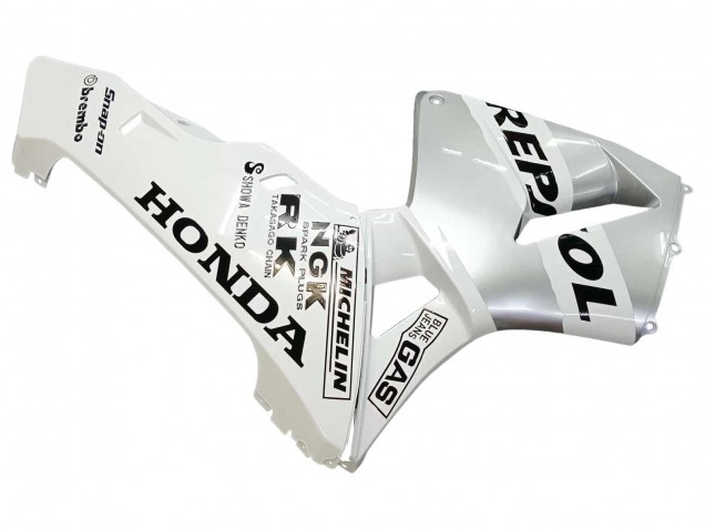 Purchase 2003-2004 White Silver Black Repsol Honda CBR600RR Motorcycle Fairings UK