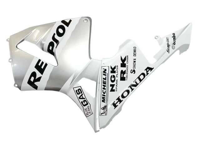 Purchase 2003-2004 White Silver Black Repsol Honda CBR600RR Motorcycle Fairings UK