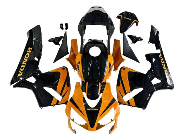 Purchase 2003-2004 Orange White Red Glossy Black Repsol Honda CBR600RR Motorcycle Fairings Kits UK