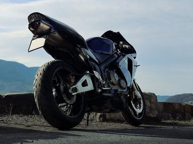 Purchase 2003-2004 Dark Blue Glossy Black Honda CBR600RR Motorcycle Fairings UK