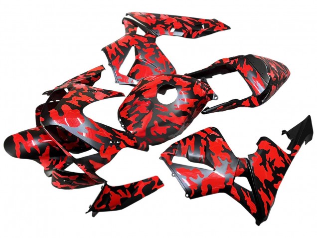 Purchase 2003-2004 Black Red Grey Camouflage Honda CBR600RR Motorcycle Fairings UK