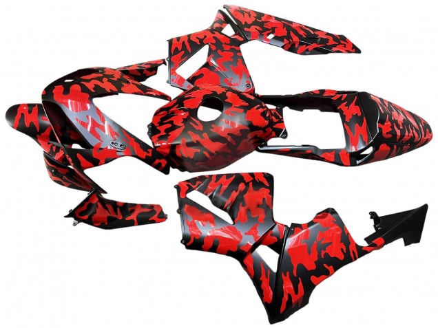 Purchase 2003-2004 Black Red Grey Camouflage Honda CBR600RR Motorcycle Fairings UK