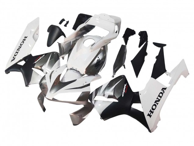 Purchase 2003-2004 White Matte Black Racing Honda CBR600RR Motorcycle Fairings UK