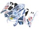 Purchase 2003-2004 White Blue Red Nastro Azzurro 46 Honda CBR600RR Motorcycle Fairings UK