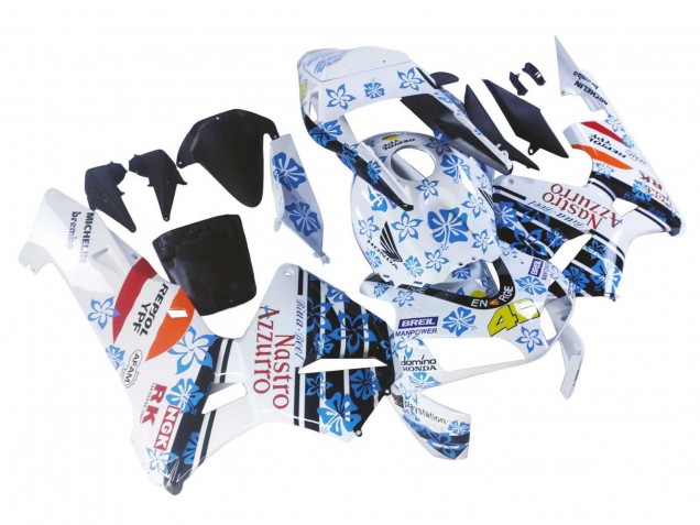 Purchase 2003-2004 White Blue Red Nastro Azzurro 46 Honda CBR600RR Motorcycle Fairings UK