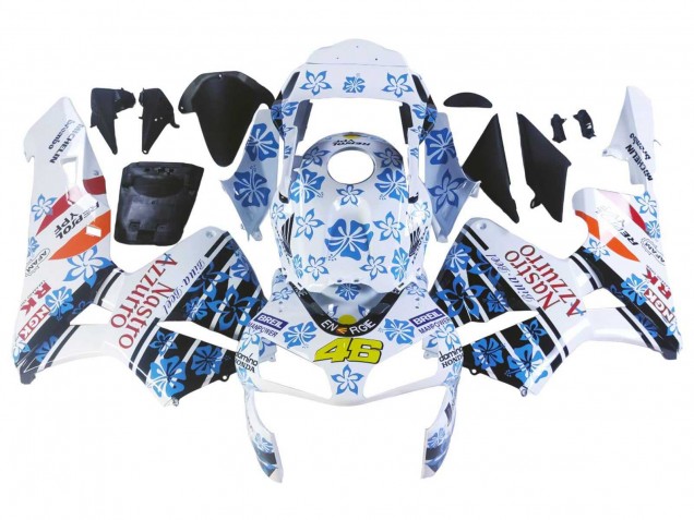 Purchase 2003-2004 White Blue Red Nastro Azzurro 46 Honda CBR600RR Motorcycle Fairings UK