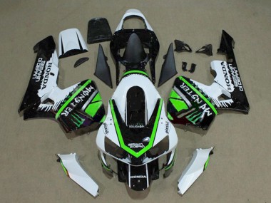 Purchase 2003-2004 White Green Glossy Black Monster Honda CBR600RR Motorcycle Fairings UK