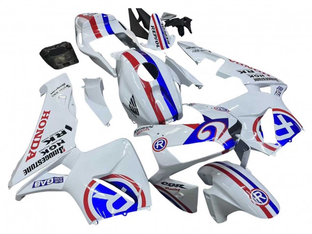 Purchase 2003-2004 White Red Blue Honda CBR600RR Motorcycle Fairings UK