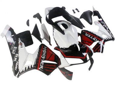 Purchase 2003-2004 White Red Glossy Black Monster Honda CBR600RR Motorcycle Fairings UK