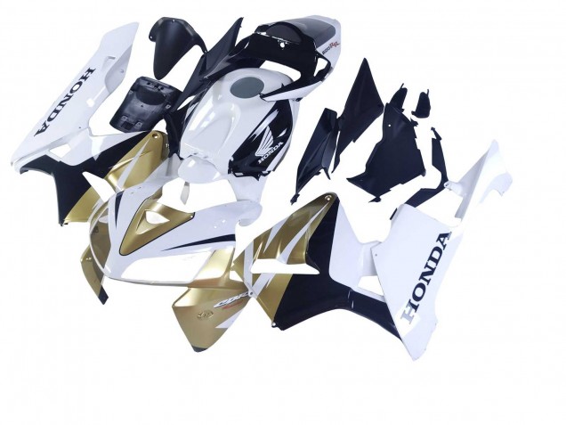 Purchase 2005-2006 Gold White Black Honda CBR600RR Motorcycle Fairings UK