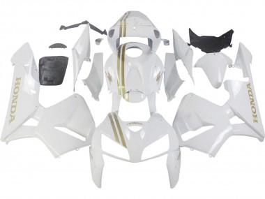 Purchase 2005-2006 White Gold Honda CBR600RR Motorcycle Fairings UK
