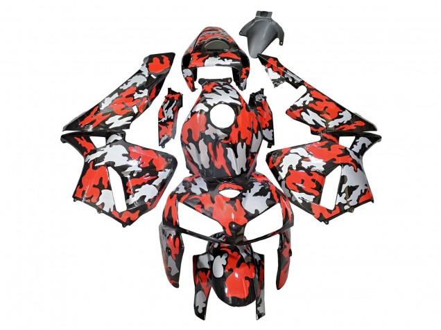 Purchase 2005-2006 Black with Red Grey Camouflage Honda CBR600RR Motorcycle Fairings UK