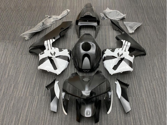 Purchase 2005-2006 Black White Honda CBR600RR Motorcycle Fairing Kits UK
