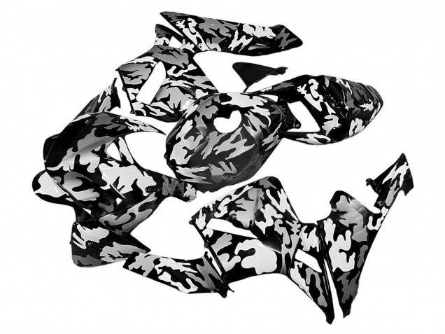 Purchase 2005-2006 Black White Grey Camouflage Honda CBR600RR Motorcycle Fairings UK