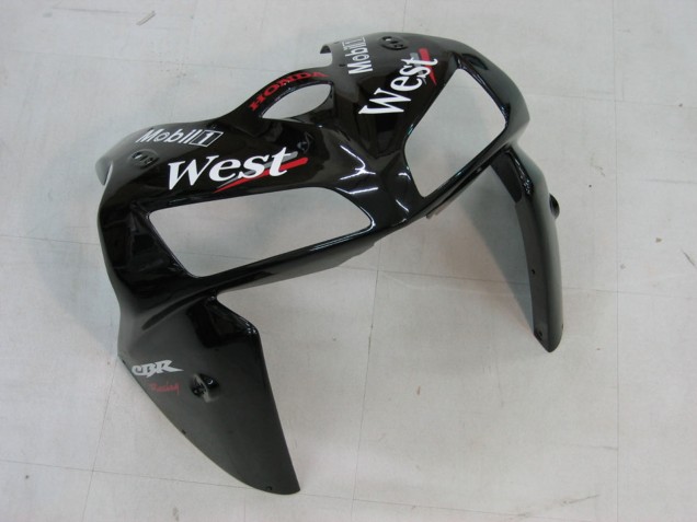 Purchase 2005-2006 Glossy Black White West Honda CBR600RR Motorcycle Fairings UK
