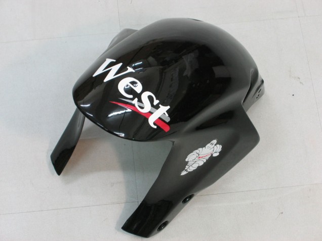 Purchase 2005-2006 Glossy Black White West Honda CBR600RR Motorcycle Fairings UK
