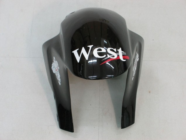 Purchase 2005-2006 Glossy Black White West Honda CBR600RR Motorcycle Fairings UK