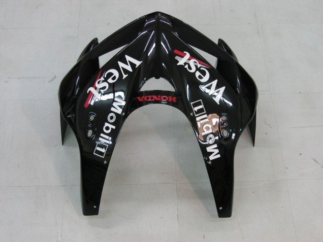Purchase 2005-2006 Glossy Black White West Honda CBR600RR Motorcycle Fairings UK