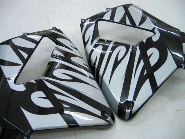 Purchase 2005-2006 Glossy Black Grey Flame Honda CBR600RR Motorcycle Fairings UK