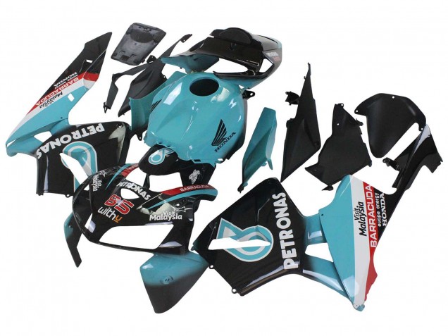 Purchase 2005-2006 Light Blue Black Petronas Malaysia 85 Honda CBR600RR Motorcycle Fairings UK