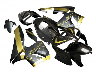 Purchase 2005-2006 Black Gold Carbon Fiber Honda CBR600RR Motorcycle Fairings UK