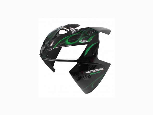 Purchase 2005-2006 Glossy Black Green Flame Honda CBR600RR Motorcycle Fairings UK