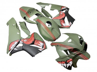 Purchase 2005-2006 Green Red Shark Honda CBR600RR Motorcycle Fairings UK