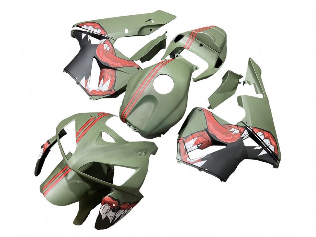 Purchase 2005-2006 Green Red Shark Honda CBR600RR Motorcycle Fairings UK
