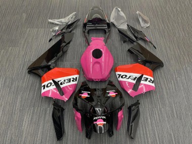 Purchase 2005-2006 Pink Red Black Repsol Honda CBR600RR Motorcycle Fairings UK