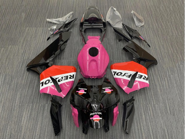Purchase 2005-2006 Pink Red Black Repsol Honda CBR600RR Motorcycle Fairings UK