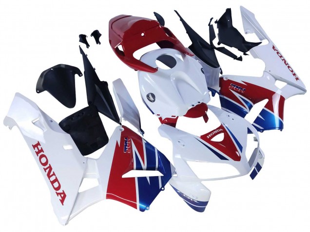 Purchase 2005-2006 White Red Blue HRC Honda CBR600RR Motorcycle Fairing UK