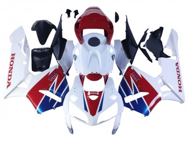 Purchase 2005-2006 White Red Blue HRC Honda CBR600RR Motorcycle Fairing UK