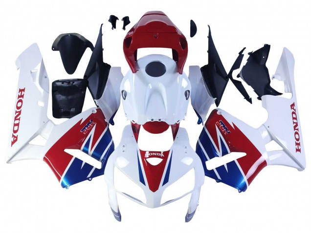 Purchase 2005-2006 White Red Blue HRC Honda CBR600RR Motorcycle Fairing UK