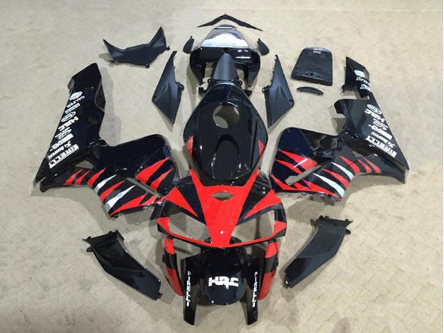 Purchase 2005-2006 Glossy Black Red White HRC Honda CBR600RR Motorcycle Fairings UK
