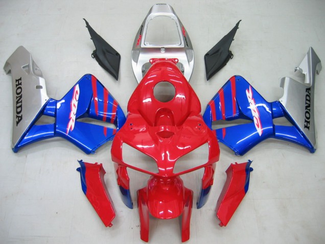 Purchase 2005-2006 Red Blue Silver Honda CBR600RR Motorcycle Fairings UK