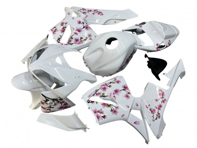 Purchase 2005-2006 White with Cherry Blossom Honda CBR600RR Motorcycle Fairings UK