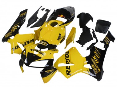 Purchase 2005-2006 Yellow Black Repsol Honda CBR600RR Motorcycle Fairings UK