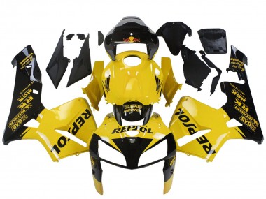 Purchase 2005-2006 Yellow Black Repsol Honda CBR600RR Motorcycle Fairings UK