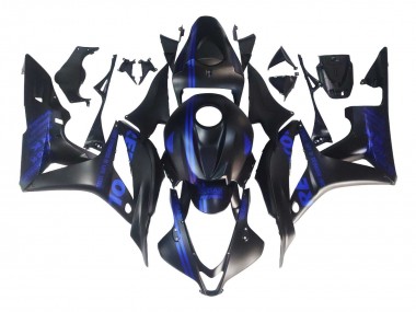 Purchase 2007-2008 Matte Black Blue Repsol Honda CBR600RR Motorcycle Fairings UK