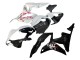 Purchase 2007-2008 White Cherry Blossom Glossy Black Split Honda CBR600RR Motorcycle Fairings UK