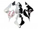 Purchase 2007-2008 White Cherry Blossom Glossy Black Split Honda CBR600RR Motorcycle Fairings UK