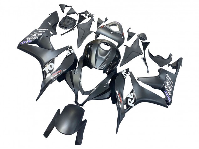Purchase 2007-2008 Matte Black White Repsol Honda CBR600RR Motorcycle Fairing UK