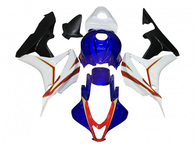 Purchase 2007-2008 White Blue Red Glossy Black Honda CBR600RR Motorcycle Fairings UK