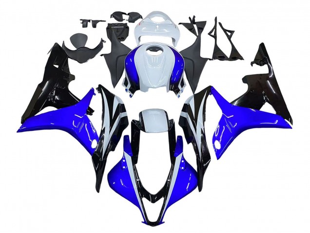 Purchase 2007-2008 White Blue Glossy Black Honda CBR600RR Motorcycle Fairing UK