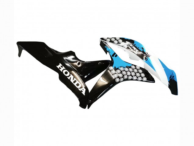 Purchase 2007-2008 White Light Blue Glossy Black Honda CBR600RR Motorcycle Fairings UK