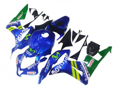 Purchase 2007-2008 Blue Green MoviStar Castrol Honda CBR600RR Motorcycle Fairings UK